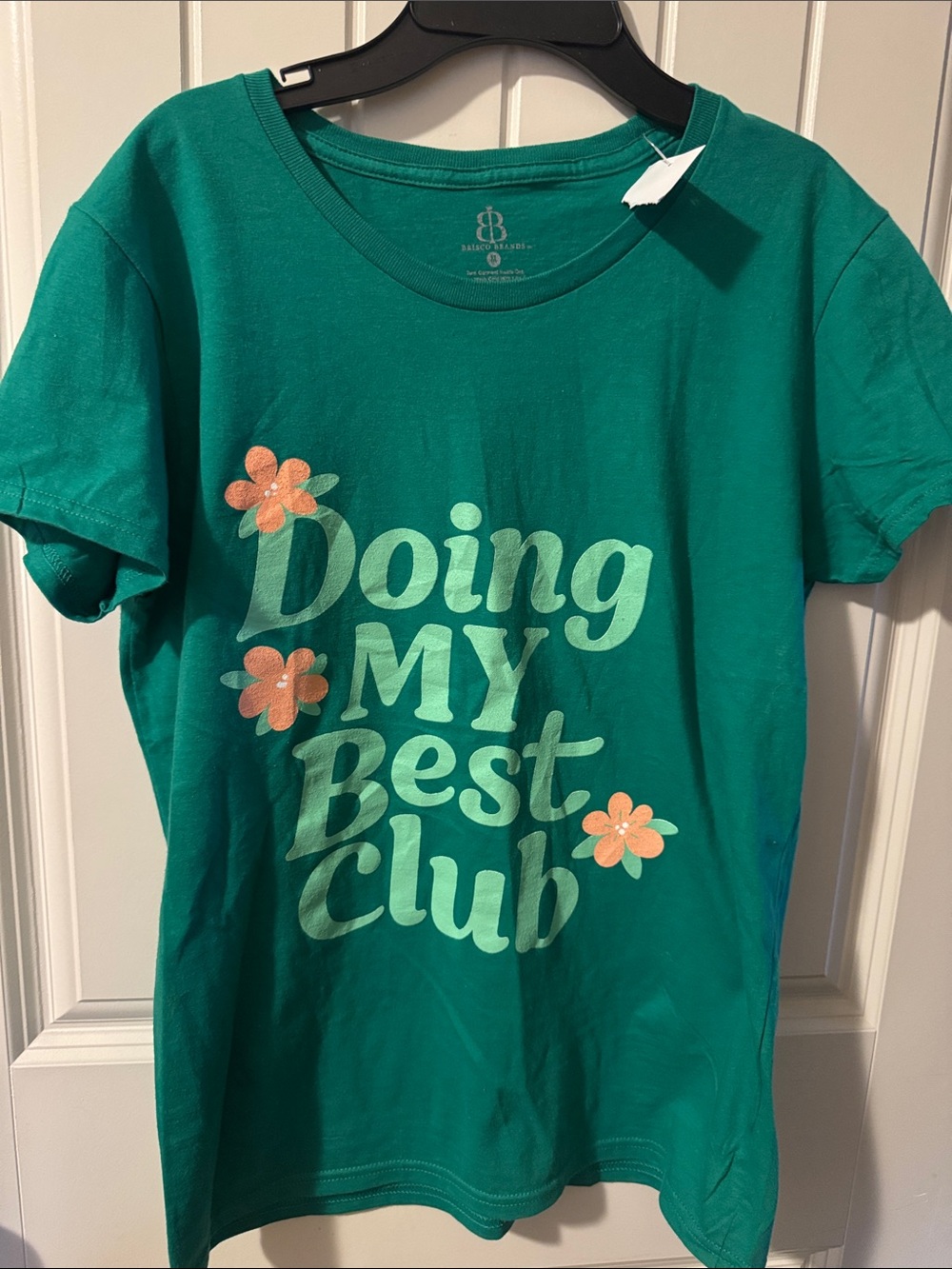Green 'Doing My Best Club' Graphic Tee - womens